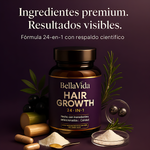 💜 HAIR GROWTH - Vitaminas Capilares Premium 60 Cápsulas