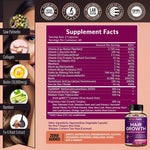 💜 HAIR GROWTH - Vitaminas Capilares Premium 60 Cápsulas